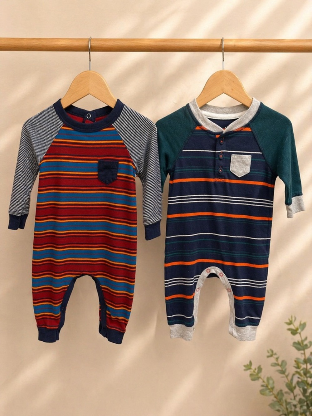 Cat & Jack 0-3M Baby Romper Bundle Striped One Pieces VGUC